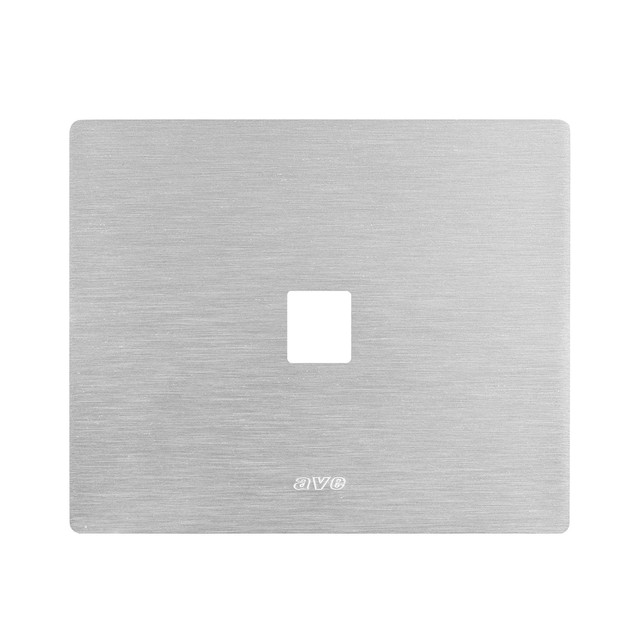 AVE NEW STYLE S44 ALUMINIUM FRONT PLATE, NATURAL ALUMINIUM – 1 ACCESSORY – 3 MOD. — 44PANQ29ALS