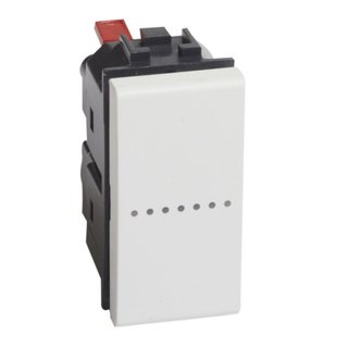 BTicino 2-way switch 1P 10 AX 250 Vac - axial — N4053AN