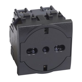 BTicino Flat socket German and Italian standard 2 P+E 16 A 250 Vac — L4140/16F