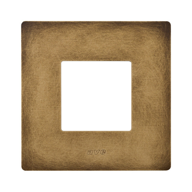 AVE S44 ALUMINUM PLATE, ANTIQUE BRONZE COLOUR – WITHOUT FINISHING FRAME – 2 MOD. — 44PAQ22BAN
