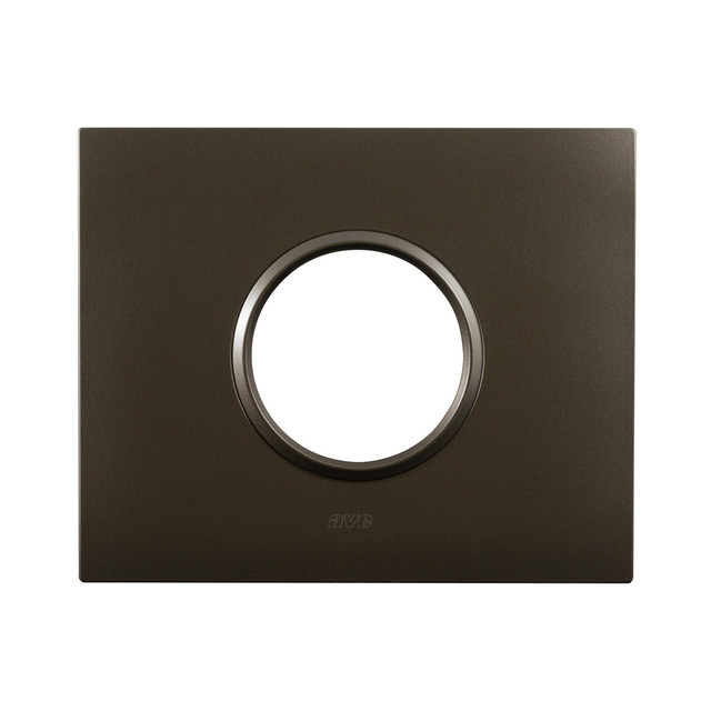AVE NEW STYLE S44 SMART METAL PLATE, MATT BRONZE COLOUR – 1 SCHUKO SOCKET – 3 MOD. — 44PSMN90BRO