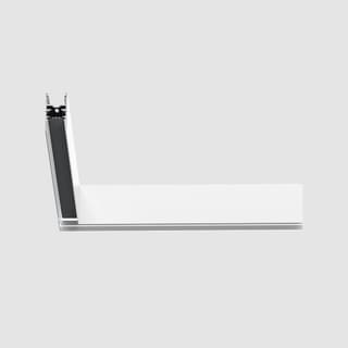 Artemide A.24 - Ceiling Magnetic Track - 90° Angle (on same plane) - White — AQ39201
