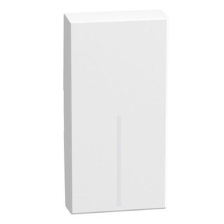 BTicino lightable key cover 1 module white, rocker — YW4915