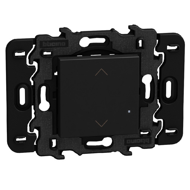 BTicino Wireless shutter control. 3V battery power supply - 2 modules - dark — YD4027CW