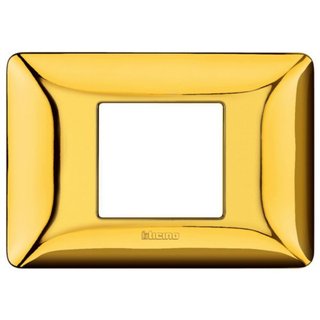BTicino Cover plate 2 modules centred — AM4819GOR