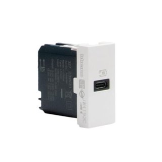 BTicino USB charger with 1 type C port - 20W — JW4192C
