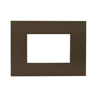 AVE SMART EASY S44 TECHNOPOLYMER FRONT PLATE, BRONZE COLOR – MATT FINISH – 3 MOD. — 44PSME3BRZ