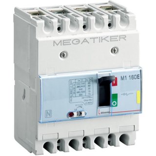 BTicino M1 160E - thermal-magnetic Mccb 3P+N - Icu= 16kA - In= 63A — T714E63