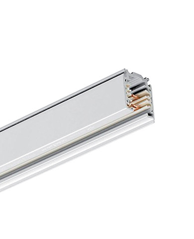 Viokef 3-Circuits Track Rail White 1m — manufacturer representative image