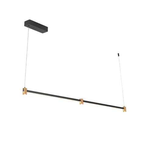 ACA Lighting LINO- PENDANT LIGHT SAND BLACK ALUMINUM+ SILICONE LED 15W CCT 2800K-3200K-4000K 2400LM IP20 — manufacturer representative image