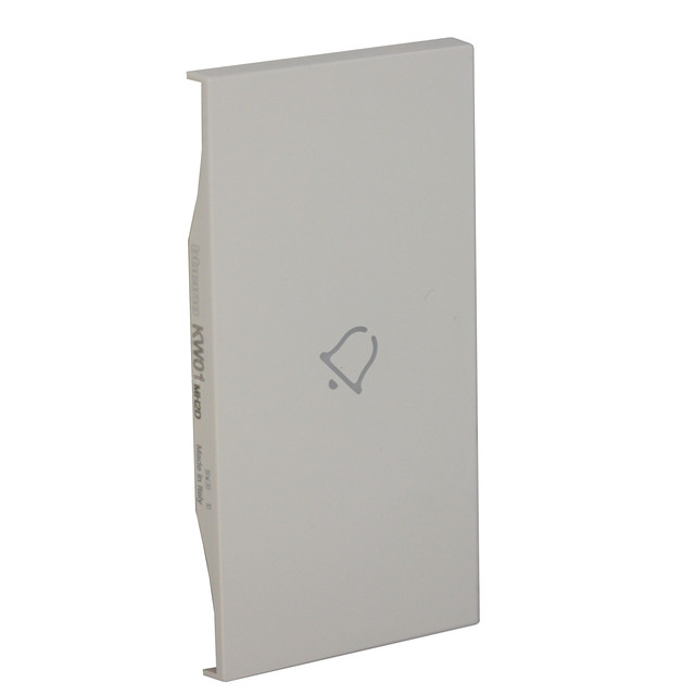 BTicino Lightable cover, 2 modules - BELL symbol. For devices item K4672M2L and item K4652M2. White — KW01MH2D