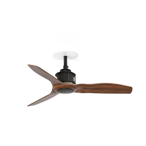 Faro Barcelona JUST FAN S RECESSED Black/walnut fan — manufacturer representative image