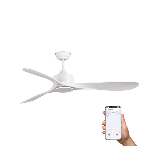 Faro Barcelona LUZON L White fan TUYA — manufacturer representative image