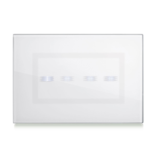 AVE VERATOUCH PLATE WHITE 4 CONT. — 44PVTC4BL