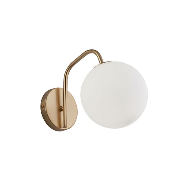 Viokef Wall Lamp Curved Arm Globe — 3094600