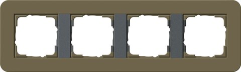 Gira E3 cover frame umber soft touch with anthracite carrier frame umber Soft Touch with anthracite carrier frame — 0214426