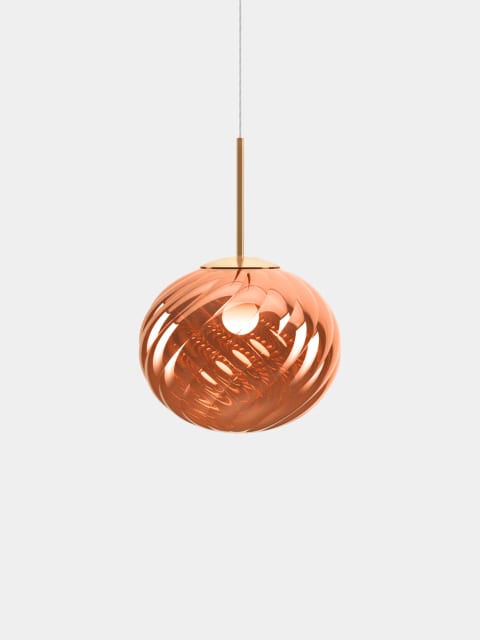 Tom Dixon Whirl Medium Pendant | Copper Polished Polycarbonate — WHS01CO-PEUM5