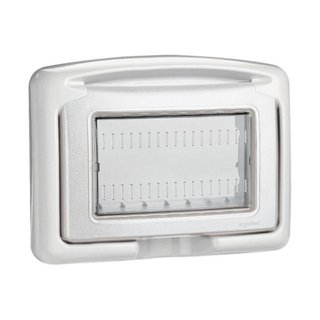 BTicino IP55 waterproof Covers - grey color - 4 modules — 27604