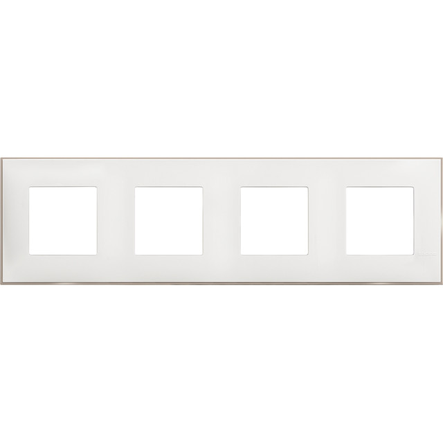 BTicino Cover plate - 2+2+2+2 horizontal/vertical installation modules — R4802M4WS