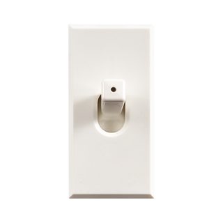 AVE TOGGLE 2-WAY SWITCH, WHITEK S44, WHITE COLOR, 1P 10AX LIGHTABLE – MATT FINISH – 1 MOD. — 446002LV