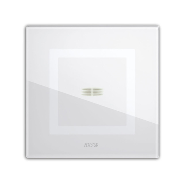 AVE VERATOUCH FRONT PLATE WHITE 1CON — 44PVTC21BL