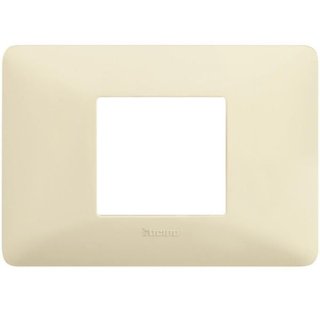 BTicino Cover plate 2 modules centred — AM4819BAV