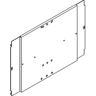BTicino Fixing plate for M160-630E with earth leakage module in vertical for LDX-P, LDX400 and MDX400 — 9782PC/TN