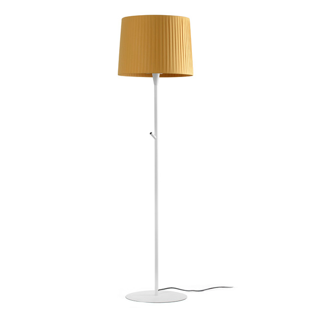 Faro Barcelona SAMBA White/ribbon yellow floor lamp — 64312-42
