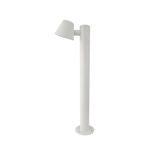 ACA Lighting SAND WHITE LUMINAIRE VIDA 1XGU10 MAX.35W IP44 WITH POLE & CLEAR GLASS — VIDA1POWH