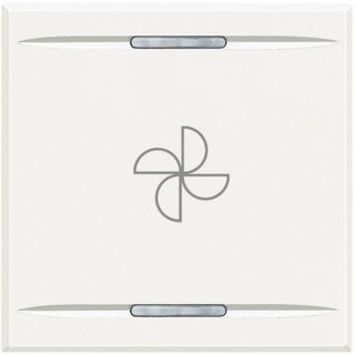 BTicino Key cover for 1 function with illuminated lens with screen printing symbol 'aspirator' — HD4915M2BC
