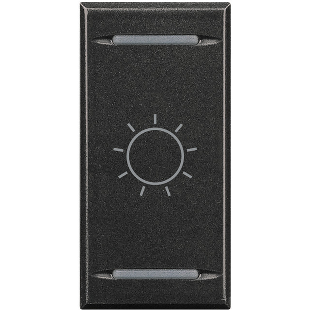 BTicino Key cover for 2 functions with illuminated lens with screen printing symbol 'Light' — HS4911BA