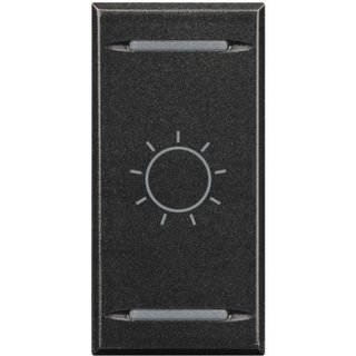 BTicino Key cover for 2 functions with illuminated lens with screen printing symbol 'Light' — HS4911BA