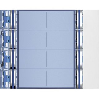 BTicino Sfera New 8-Pushbutton on double column Front cover - Allwhite — 352182