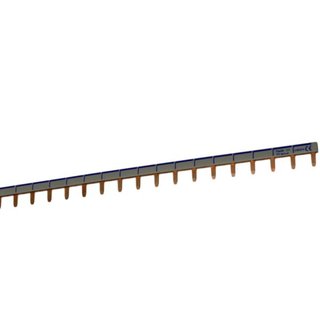 BTicino Cabling comb for 2P earth leakage circuit breakers ID4H type - 57 pin - upside cabling — FP57/1P