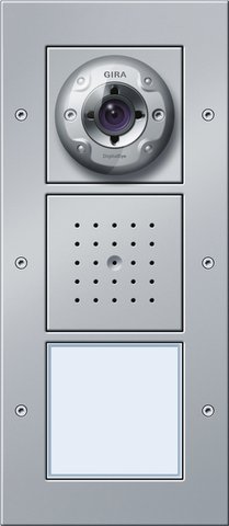 Gira Surface-mounted door station video, 1 gang colour aluminium — 126965