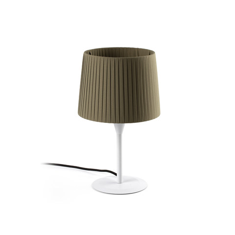 Faro Barcelona SAMBA S White/ribbon green mini table lamp — manufacturer representative image