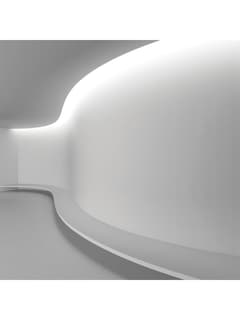 Zambelis LS78 LED RUBBER WALL WASHER 24x18MM 3D BENDING 30x40° 24V 26W/m 24 LEDs/m 3000K IP67
