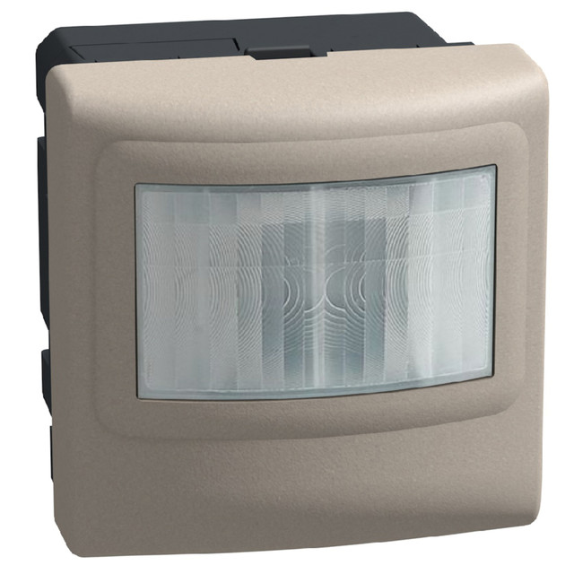 BTicino Green Switch: dual technology presence sensor (PIR + US) - Power supply 27Vdc - 2 modules - stone. — YG4658