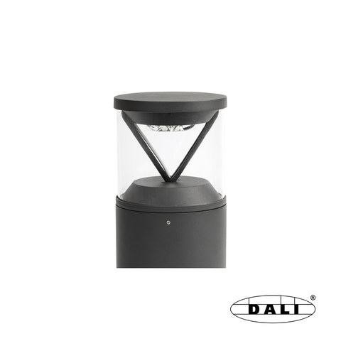 Faro Barcelona RUSH 250 Dark grey post lamp 2700K 360º DALI — manufacturer representative image