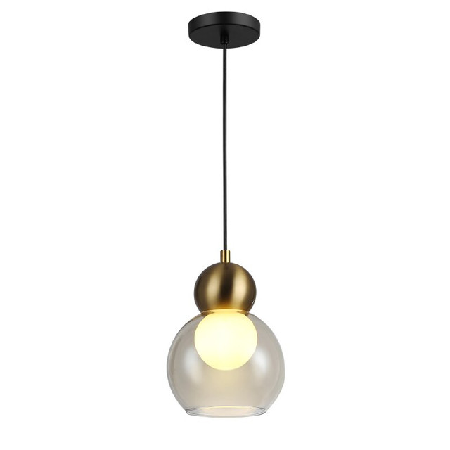 ACA Lighting JULIETTE-PENDANT LAMP BRASS GLASS CONVENTIONAL IP20 1xE27 150XH1250mm — LT1520PCB