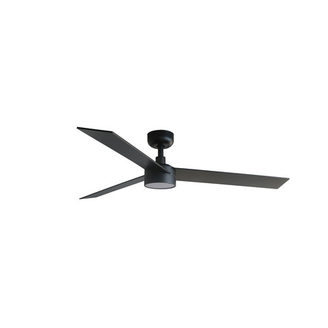 Faro Barcelona RUDDER 3 L Black/walnut fan 20W SWT — manufacturer representative image