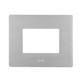 AVE S44 ALUMINUM PLATE, NATURAL ALLUMINUM – WITHOUT FINISHING FRAME – 3 MOD. — 44PAQ3ALS