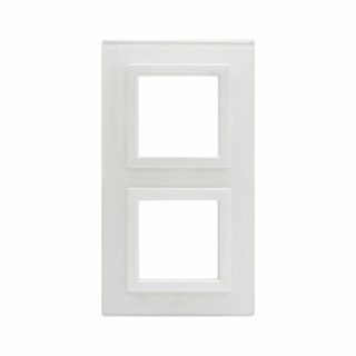 AVE VERA44 GLASS FRONT PLATE WHITE 2+2M — 44PV24BL