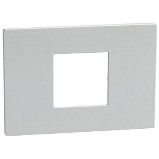 BTicino Light Now - Cover plate 2 centered modules - white fiber — YA4819WV