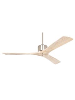 Zambelis 19142 PENDANT FAN CHROME MAT NATURAL WOOD WITHOUT LAMP