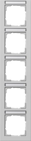 Gira E2 cover frame with inscription space grey matt grey matt (lacquered) — 111537