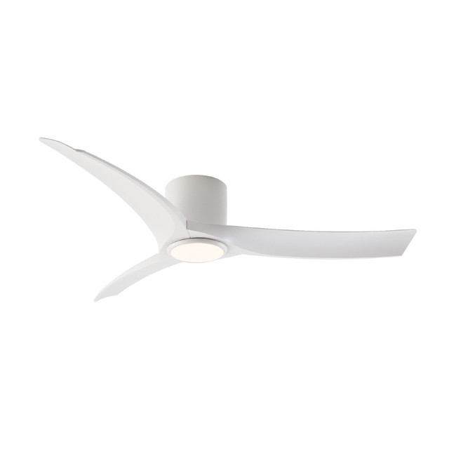 ACA Lighting CEILING FAN DIM WHITE WITH 3 BLADES ABS REMOTE CONTROL & TIMER LED 24W 2400L DC 45W 1320mm — FANGSKC02W