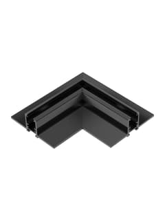 Zambelis 25224 TRIMLESS HORIZONTAL CORNER FOR MAGNETIC TRACK 6MM SANDY BLACK