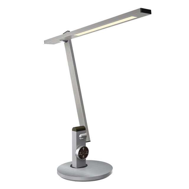 ACA Lighting DESK LAMP SILVER ALUMINUM + ABS LED SMD 12W 500LM CCT 3000K-3800K-5700K IP20 — BL1167S