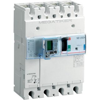 BTicino M2 250H - electronic Mccb with earth leakage protection and measure 3P+N - Icu= 70kA - In= 250A — T724H250MD